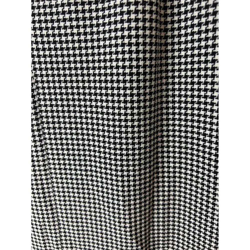 Calvin Klein NWOT‎ size 12P black & white gingham/houndstooth midi skirt